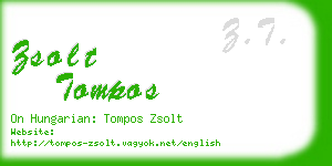 zsolt tompos business card